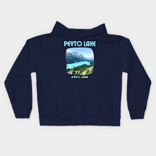 Peyto Lake Alberta Canada Kids Hoodie